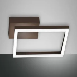 Fabas Luce 3394-21-361 LED Wandleuchte Bard 30x30cm 3000K rostbraun
