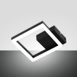 Fabas Luce 3394-24-101 LED Wandleuchte Bard 19x19cm 3000K schwarz
