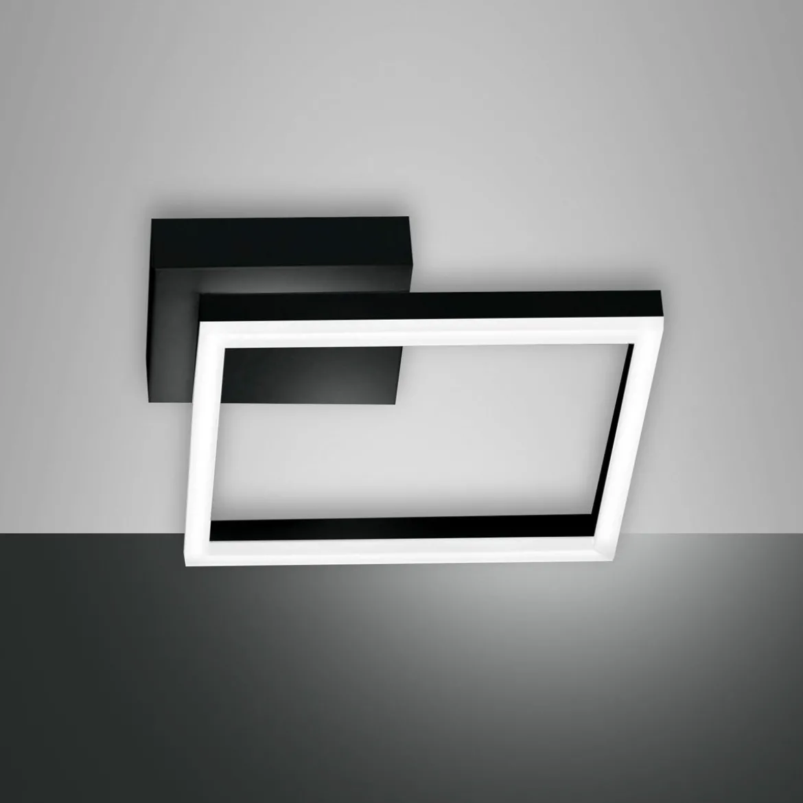 Fabas Luce 3394-21-101 LED Wandleuchte Bard 30x30cm 3000K schwarz