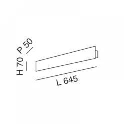 Fabas Luce 3559-22-102 LED Wandleuchte Lotus 645mm weiß 3000K