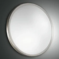 FABAS LUCE No. 3167-61-178 Deckenleuchte PLAZA LED D.30 IP41 nickel satiniert