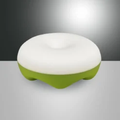 FABAS LUCE No. 3509-30-155 LED Akku Tischleuchte Bluma weiß  grün 17 cm dimmbar
