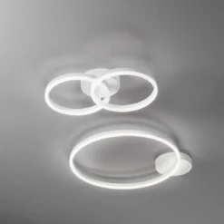 FABAS LUCE No. 3508-61-102 LED Deckenleuchte Giotto weiß 60 cm dimmbar
