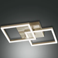 FABAS LUCE No. 3394-22-225 LED Deckenleuchte Bard 45x45 gold edelmatt dimmbar