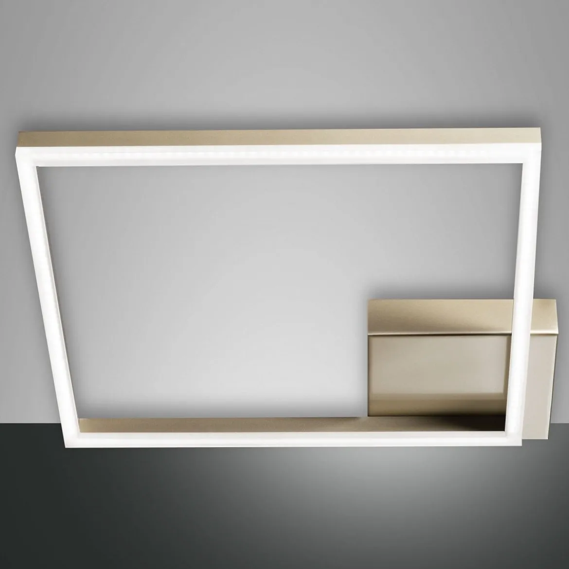 FABAS LUCE No. 3394-61-225 LED Deckenleuchte Bard 42x42 gold edelmatt dimmbar