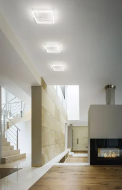 FABAS LUCE No. 3394-21-102 LED Deckenleuchte Bard 27x27 weiss dimmbar