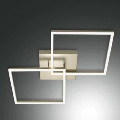 FABAS LUCE No. 3394-65-225 LED Deckenleuchte Bard 65x65 gold edelmatt dimmbar