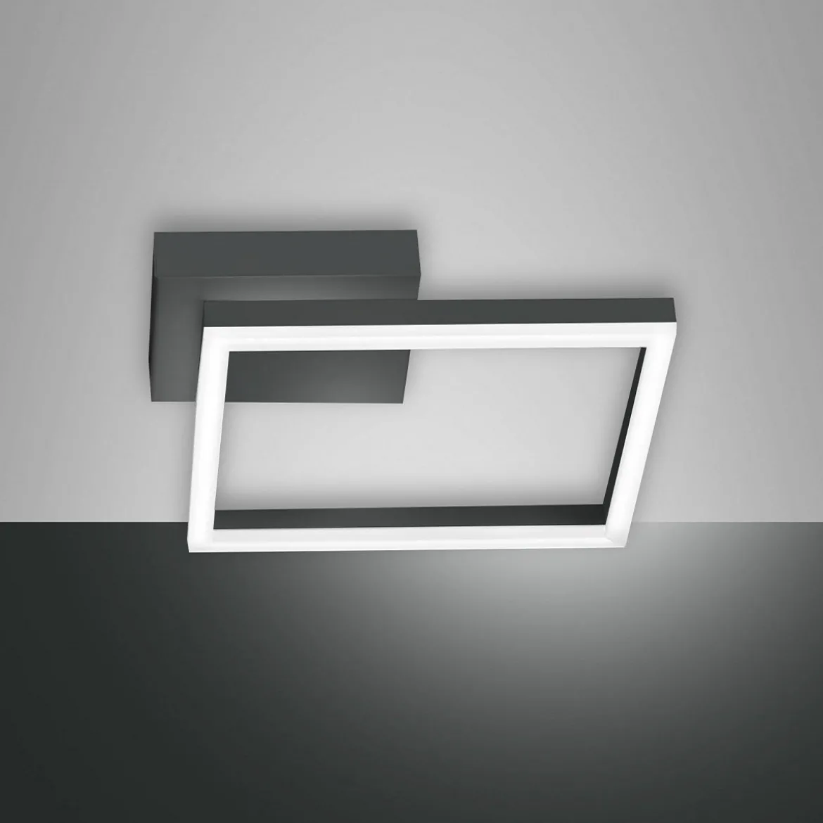 FABAS LUCE No. 3394-21-282 LED Deckenleuchte Bard 27x27 anthrazit dimmbar