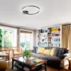 FABAS LUCE No. 3508-61-101 LED Deckenleuchte Giotto schwarz 60 cm dimmbar