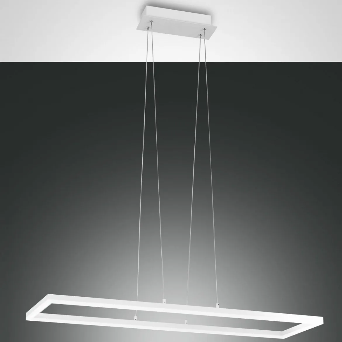 FABAS LUCE No. 3394-43-102 LED Pendeleuchte Bard weiss 92x32 dimmbar