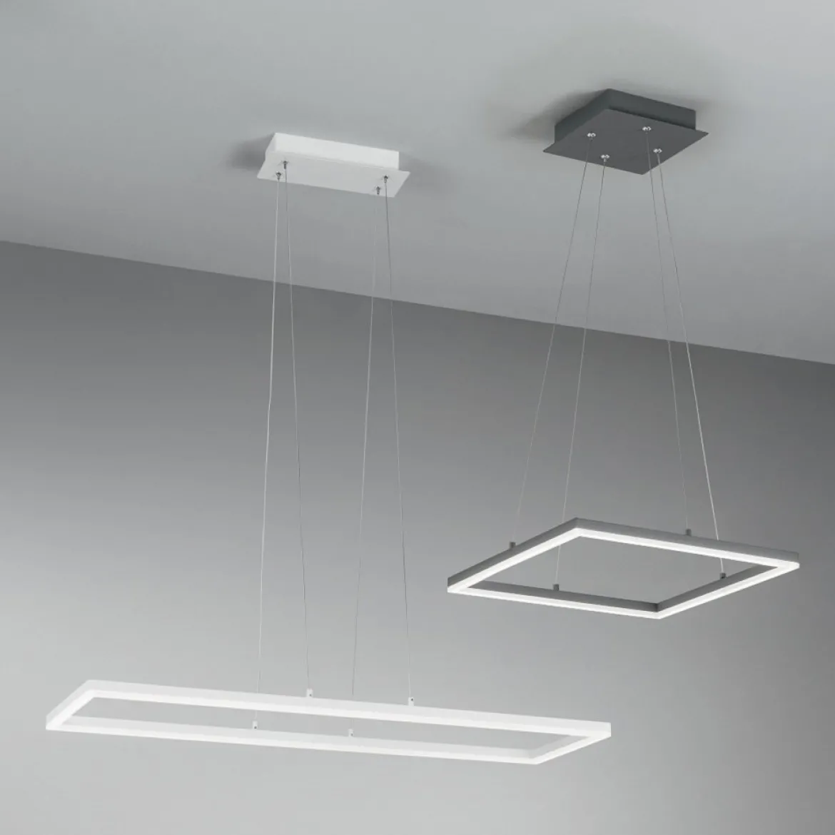 FABAS LUCE No. 3394-43-102 LED Pendeleuchte Bard weiss 92x32 dimmbar