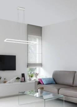 FABAS LUCE No. 3394-45-102 LED Pendeleuchte Bard weiss 92x32 dimmbar