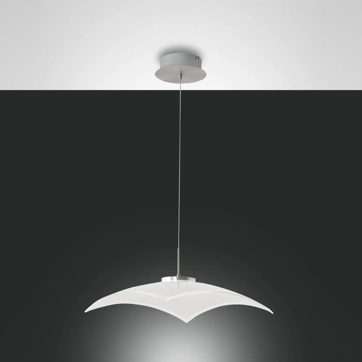 FABAS LUCE No. 3324-45-178 LED Pendelleuchte Desus satiniert, transparent