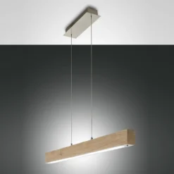 FABAS LUCE No. 3383-40-215 LED Pendelleuchte Badia holz dimmbar