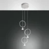 FABAS LUCE No. 3388-47-102 LED Pendelleuchte Sirio weiß 3-flammig dimmbar