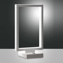 FABAS LUCE No. 3394-30-102 LED Tischleuchte Bard weiss dimmbar 30 cm