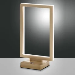 FABAS LUCE No. 3394-30-225 LED Tischleuchte Bard gold edelmatt dimmbar 30 cm