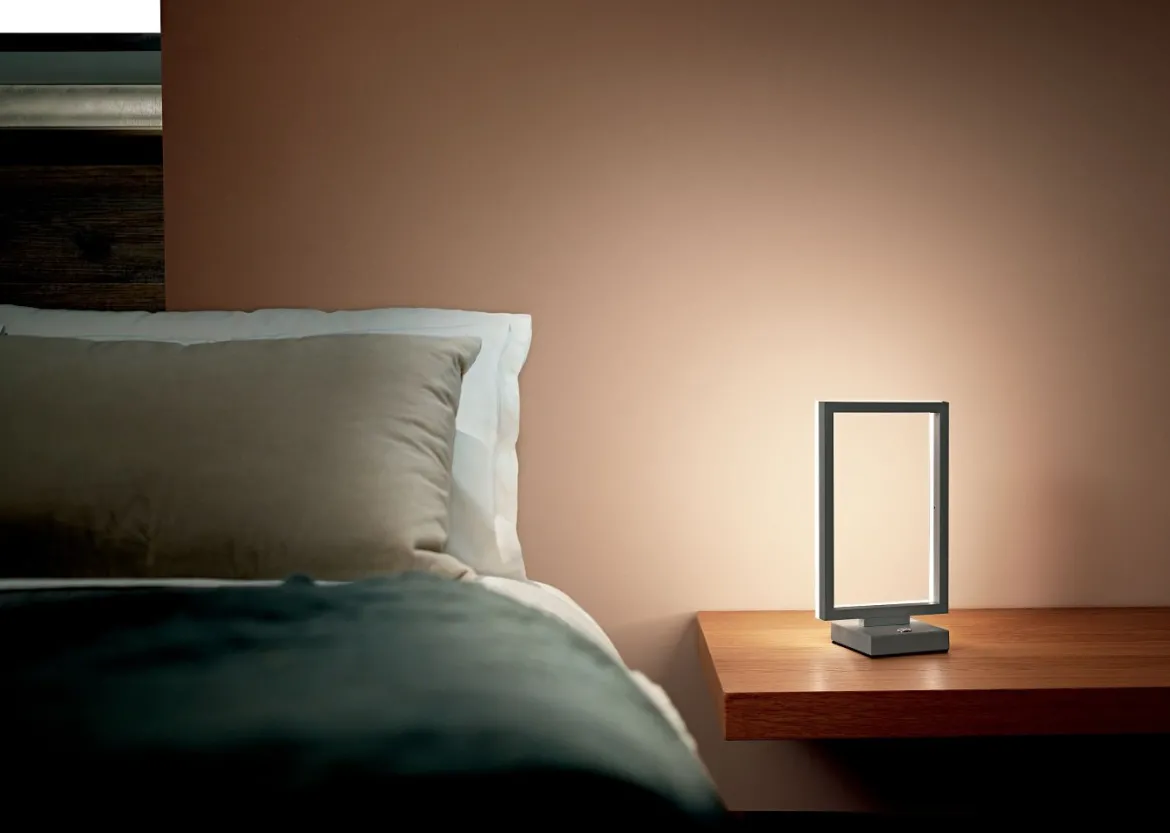 FABAS LUCE No. 3394-30-282 LED Tischleuchte Bard anthrazit dimmbar 30 cm
