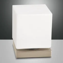FABAS LUCE No. 3407-30-225 LED Tischleuchte Brenta weiß gold matt 14 cm Touchdimmer