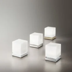 FABAS LUCE No. 3407-30-102 LED Tischleuchte Brenta weiß 14 cm Touchdimmer