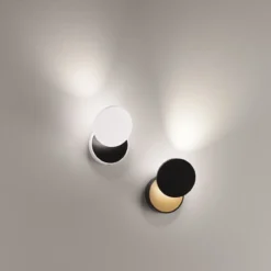 FABAS LUCE No. 3452-21-101 LED Wandleuchte Ara schwarz gold mit Tastdimmer