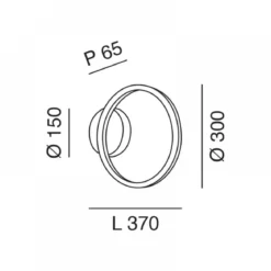FABAS LUCE No. 3508-21-102 LED Wandleuchte Giotto weiß 30 cm dimmbar