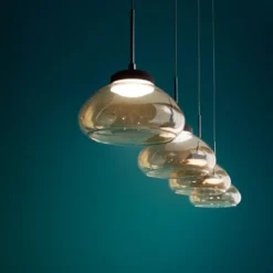 FABAS LUCE No. 3547-48-125 Pendelleuchte Arabella 4-flammig Amber