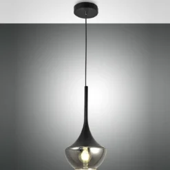 FABAS LUCE No. 3623-41-101 Pendelleuchte Apollo 1-flammig Schwarz E27