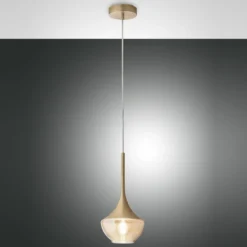 FABAS LUCE No. 3623-41-119 Pendelleuchte Apollo 1-flammig Messing satiniert E27