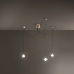 FABAS LUCE No. 3472-47-225 Pendelleuchte Blog LED 3-flammig gold schwarz dimmbar