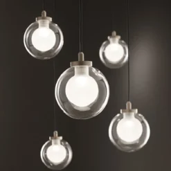 FABAS LUCE No. 3472-48-225 Pendelleuchte Blog LED 5-flammig gold schwarz dimmbar