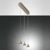 FABAS LUCE No. 3443-47-225 Pendelleuchte Delta LED 3-flammig gold edelmatt dimmbar