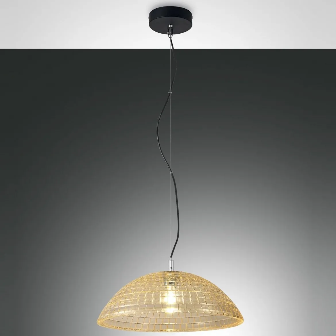 FABAS LUCE No. 3635-40-125 Pendelleuchte Diamond Amber E27