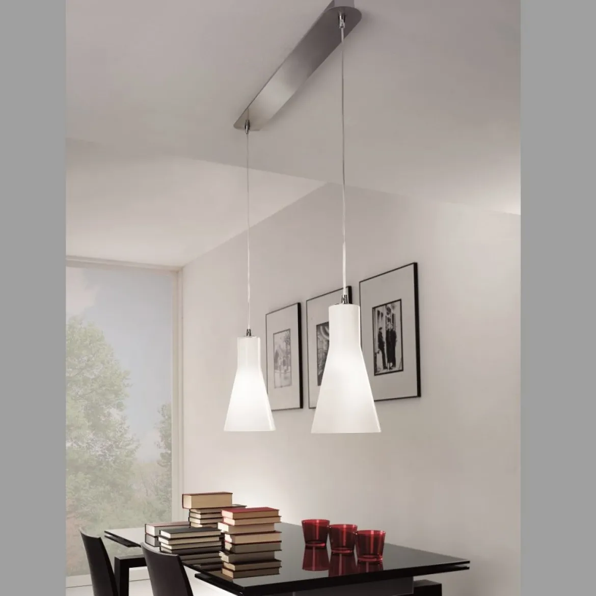 FABAS LUCE No. 2753-46-138 Pendelleuchte DIANA 2-flammig verchromt