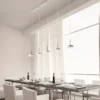 FABAS LUCE No. 3239-48-212 Pendelleuchte DUNK LED 5-flammig, dimmbar, alu gebürstet