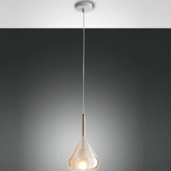 FABAS LUCE No. 3481-40-125 Pendelleuchte Lila amber E27 1-flammig
