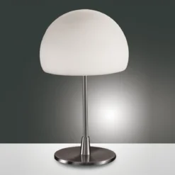 FABAS LUCE No. 2654-31-178 Tischleuchte GAIA big nickel satiniert