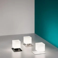 FABAS LUCE No. 3579-30-178 Tischleuchte Zara Nickel LED G9 Touchdimmer