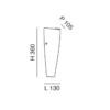 FABAS LUCE No. 2523-21-102 Wandleuchte DEDALO weiss