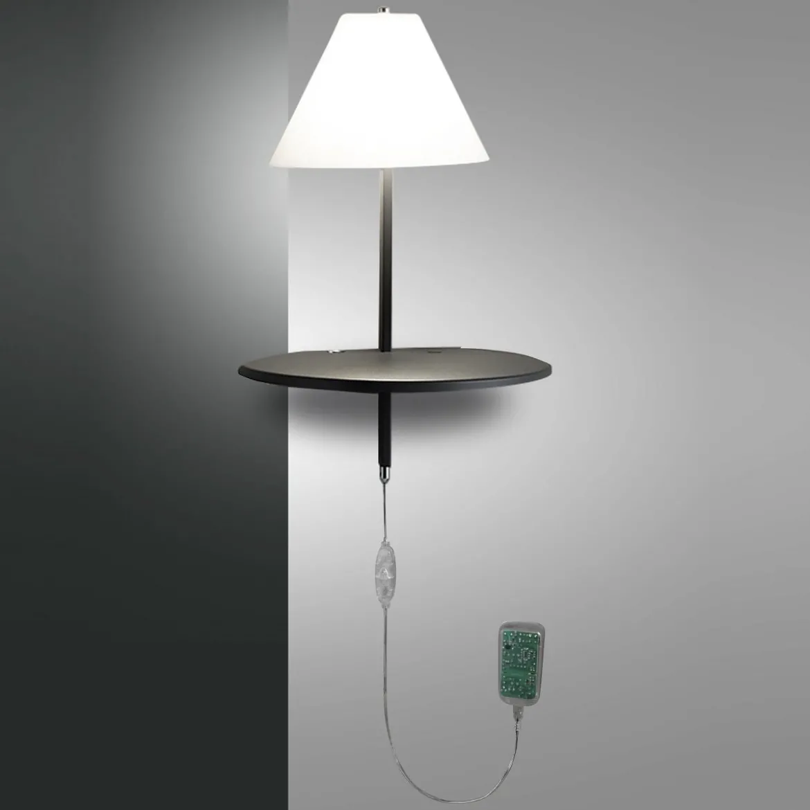 FABAS LUCE No. 3417-20-164 Wandleuchte Goodnight LED anthrazit dimmbar