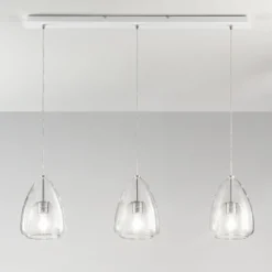Fabas Luce 3673-48-241 Pendelleuchte Britton 3-flammig transparent