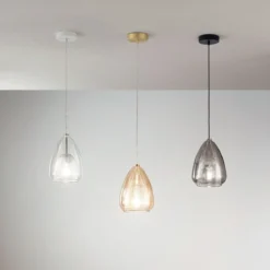 Fabas Luce 3673-40-125 Pendelleuchte Britton 1-flammig amber