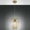 Fabas Luce 3677-40-225 Pendelleuchte Camp 25cm gold E27