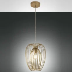 Fabas Luce 3677-40-225 Pendelleuchte Camp 25cm gold E27