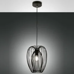 Fabas Luce 3677-40-101 Pendelleuchte Camp 25cm schwarz E27