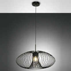 Fabas Luce 3706-40-101 Pendelleuchte Fassa 60cm schwarz E27