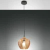 Fabas Luce 3722-40-125 Pendelleuchte Gallura amber schwarz 25cm E27