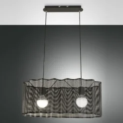 Fabas Luce 3581-45-101 Pendelleuchte Glicine 2-flammig schwarz E27