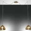 Fabas Luce 3667-42-118 Pendelleuchte Glow 2-flammig amber messing E27