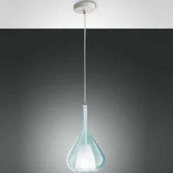 Fabas Luce 3481-40-244 Pendelleuchte Lila 1-flammig azurblau